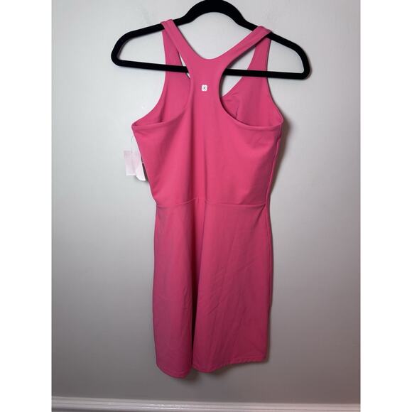 Nic+ Zoe Flexfit Active Performance Workout Dress Golf Attire Coral Punch Pink M - Picture 5 of 12
